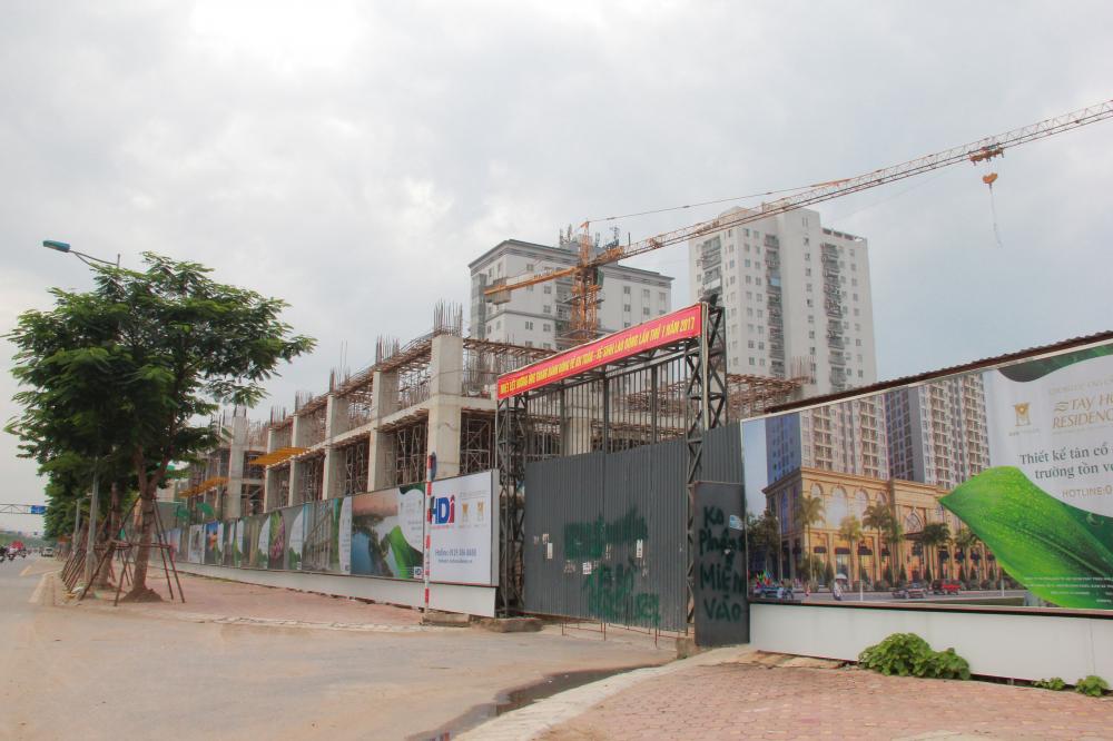 Dự án đang thi công tới mặt sàn tầng 4