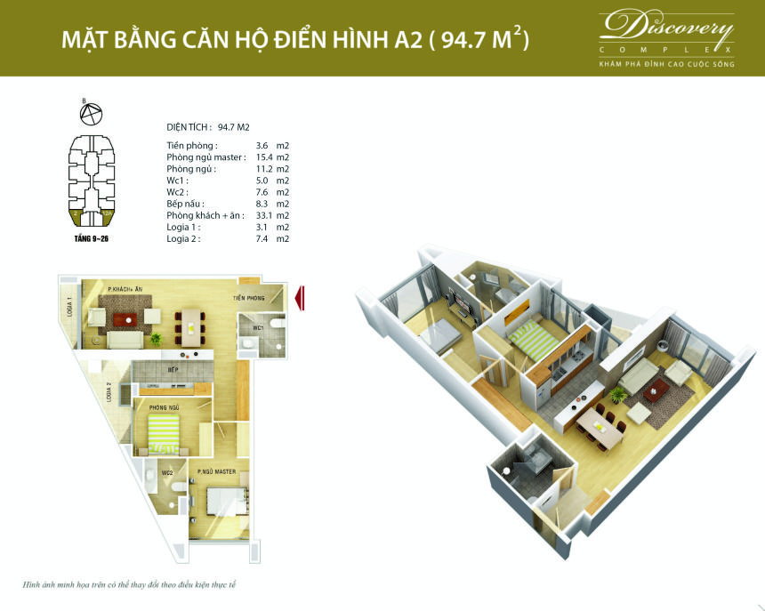 Thiết kế căn hộ A2