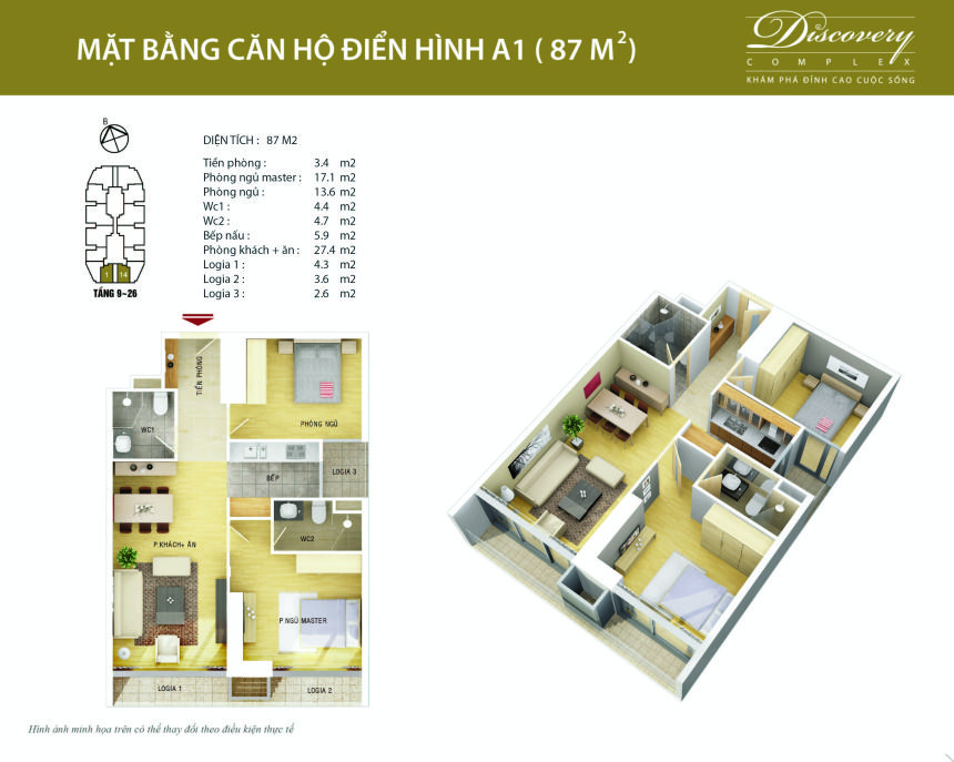 Thiết kế căn hộ A1