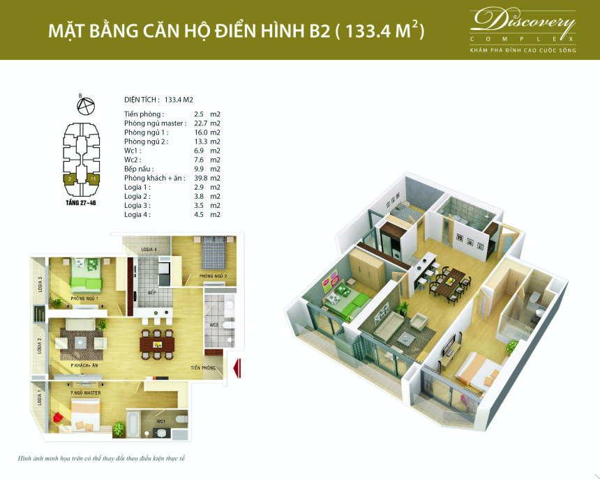 Thiết kế căn hộ B2