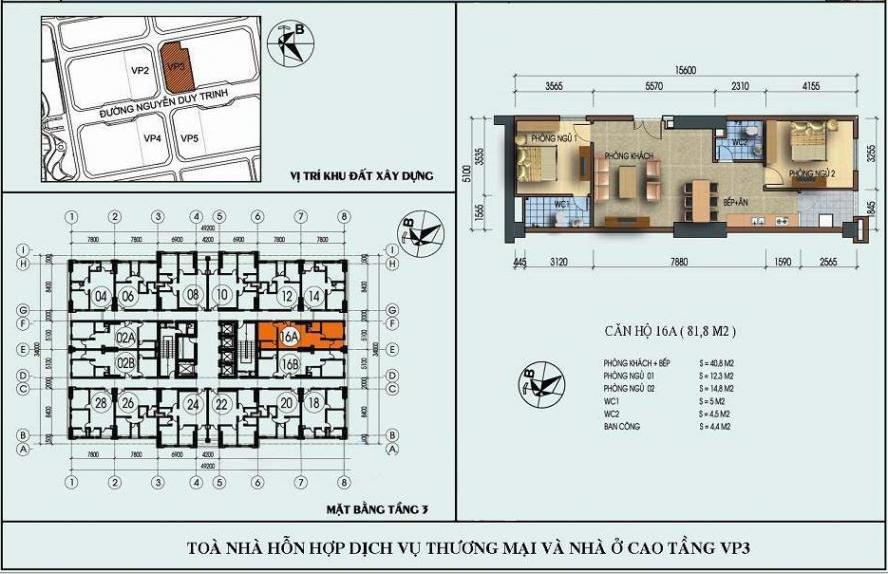 Thiết kế căn hộ 16A