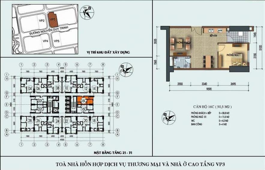 Thiết kế căn hộ 16C