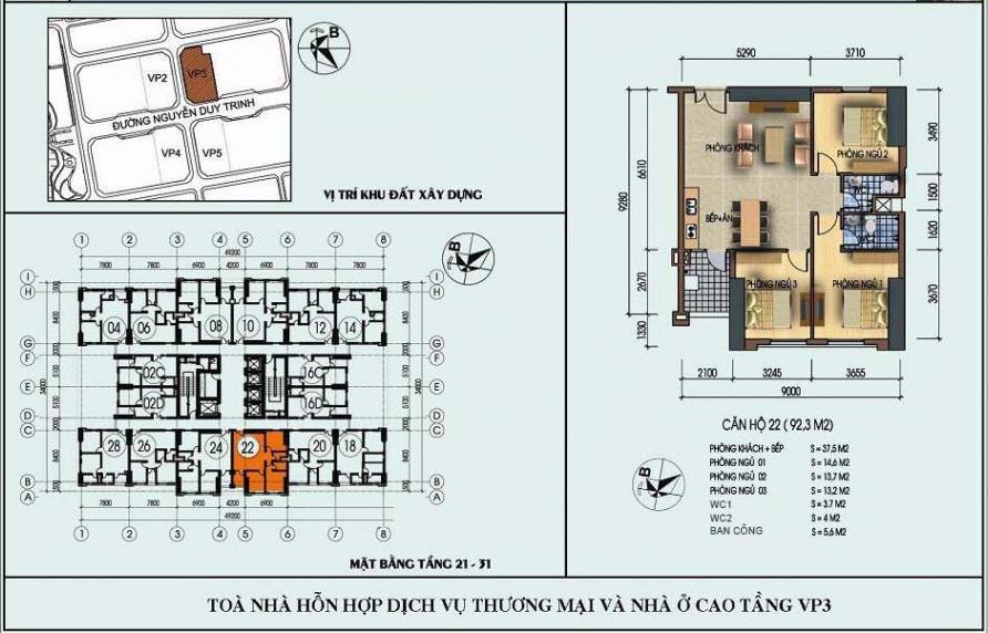 Thiết kế căn hộ 22