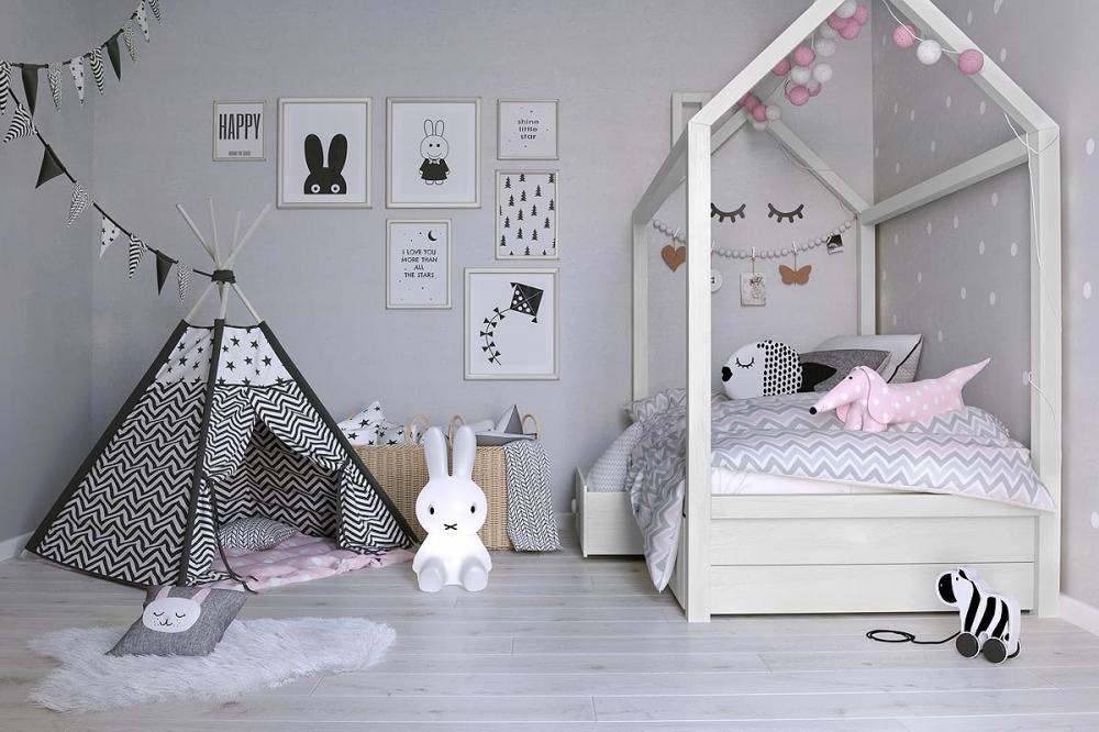 Nếu bé thích hướng nội, bạn có thể tham khảo mẫu phòng ngủ đẹp này Những mẫu phòng ngủ vô cùng dễ thương dành cho bé gái